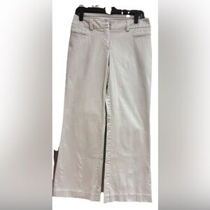 New York & Co Women’s Y2K Boot Leg Khaki Pants, Size 8P